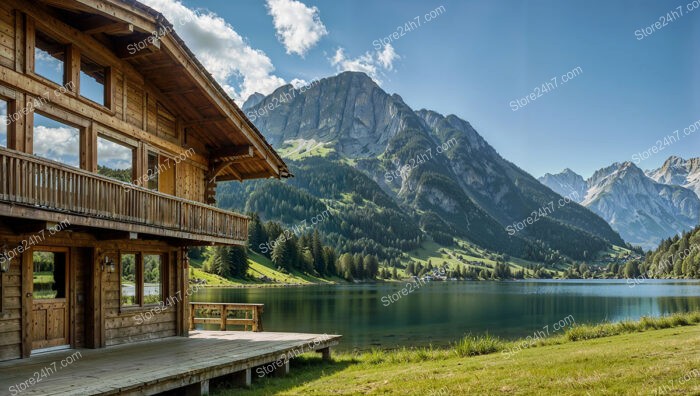 Chalet on the Lake: Alpine Serenity and Scenic Beauty