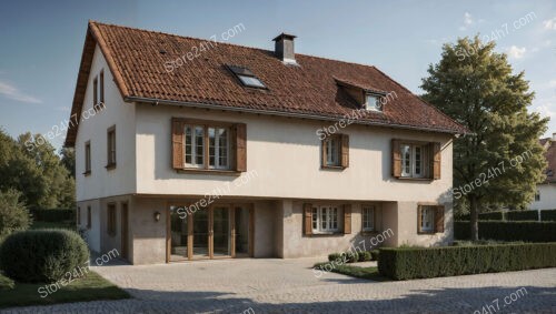 Charming Bavarian Country House with Rustic Wooden Shutters