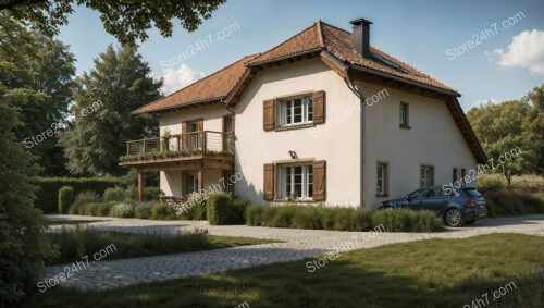 Charming Bavarian Country House with Rustic Wooden Shutters