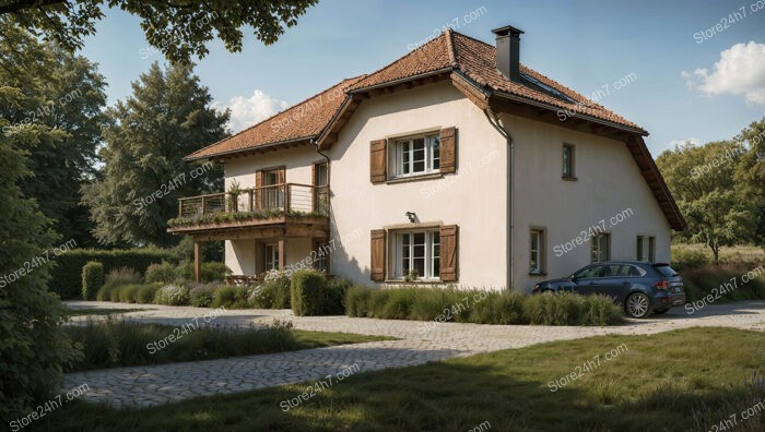 Charming Bavarian Country House with Rustic Wooden Shutters