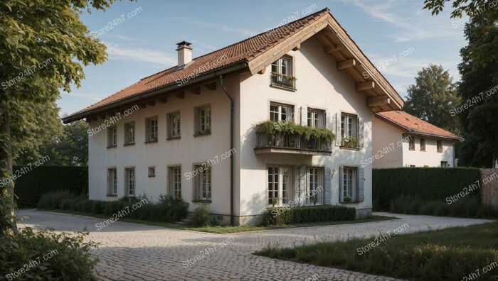 Charming Bavarian House with Classic Design and Red Roof