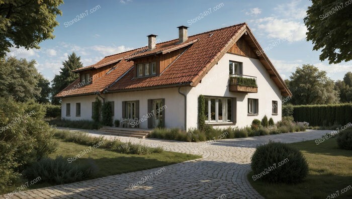 Charming Bavarian House with Red Tiled Roof