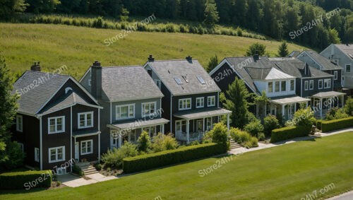 Charming Countryside Reihenhäuser in Germany Surrounded by Lush Greenery