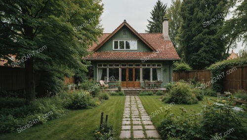 Charming German cottage nestled in a lush garden paradise