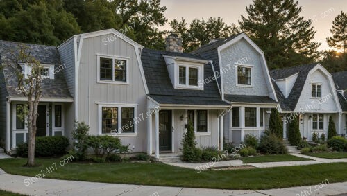 Charming Reihenhäuser in Germany with Gabled Roofs and Classic Details