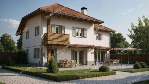 Charming Southern German Home with Rustic Balcony and Patio