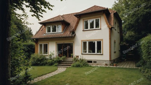 Cozy German Home with Red Tiled Roof and Garden