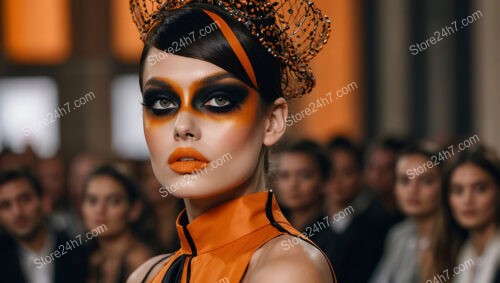 Dramatic Makeup and High-Fashion at Exclusive Event