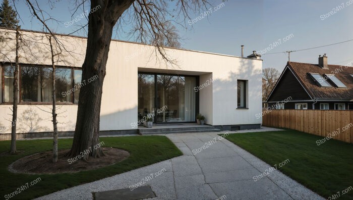 Einfamilienhaus in Germany with Large Tree and Modern Design