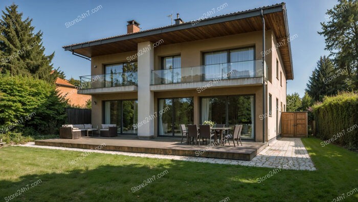 Elegant German Home with Expansive Deck and Garden