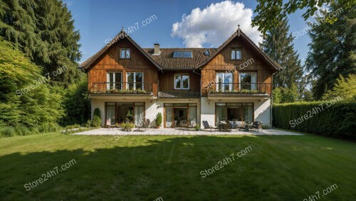 Elegant German Home with Wood Accents and Spacious Patio