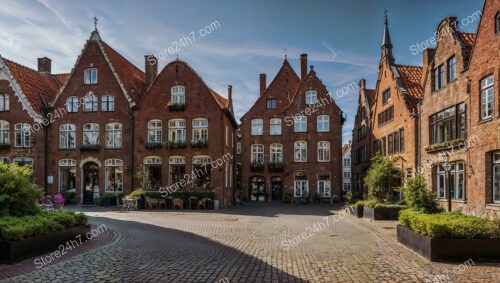 Elegant Gothic Brick Townhouses in Northern Germany