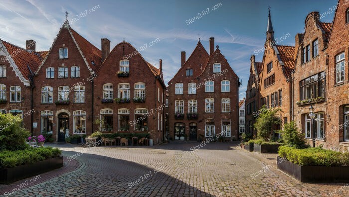 Elegant Gothic Brick Townhouses in Northern Germany