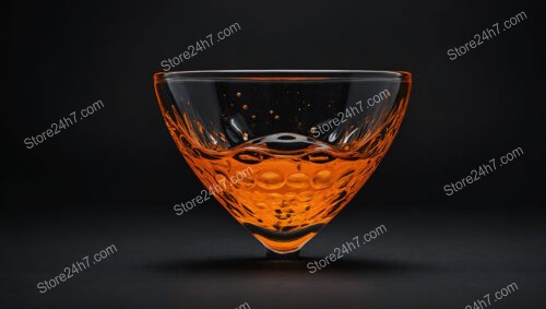 Elegant Orange Liquid in a Clear Bowl