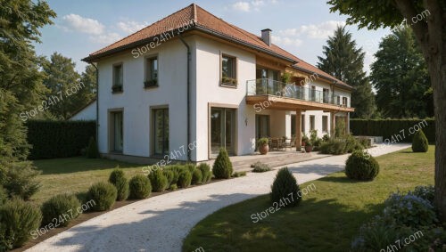 Elegant Southern German Villa with Wraparound Balcony and Garden