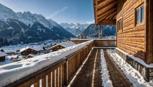 Expansive Balcony Chalet Overlooking Bavarian Alps Village