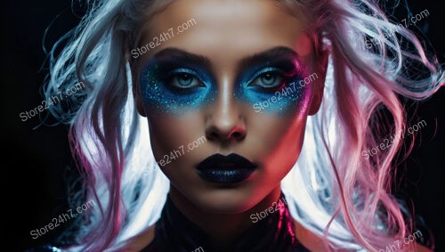 Galactic Glitter and Glamour: Futuristic Makeup for the Avant-Garde