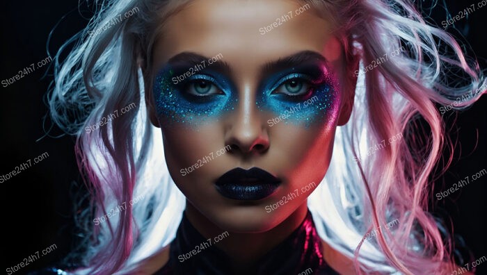 Galactic Glitter and Glamour: Futuristic Makeup for the Avant-Garde