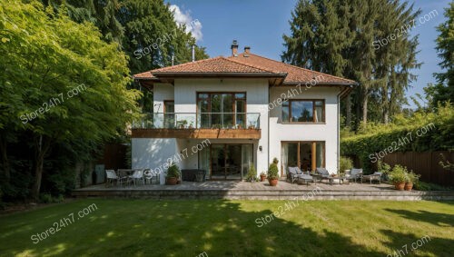 German family home with spacious backyard and modern amenities