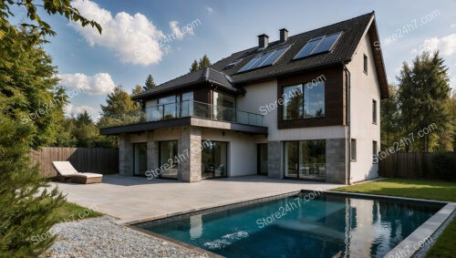 German residence with pool and modern architectural design