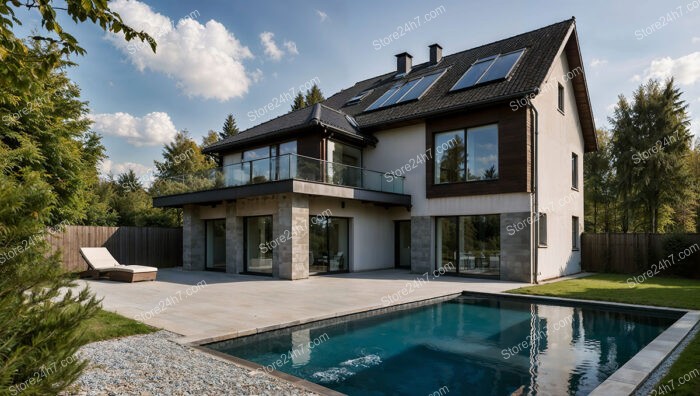 German residence with pool and modern architectural design