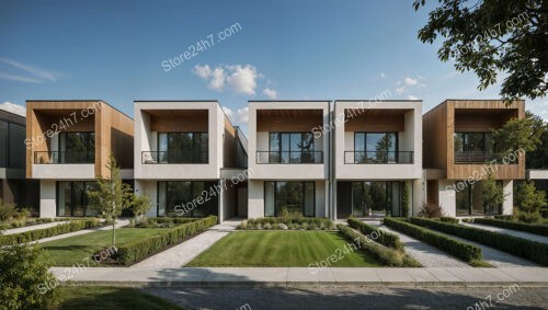 German Townhouses with Spacious Balconies and Modern Design