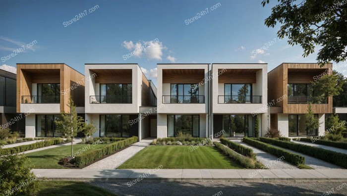 German Townhouses with Spacious Balconies and Modern Design