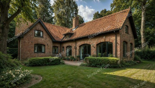 Idyllic Gothic Cottage with Expansive Green Lawn