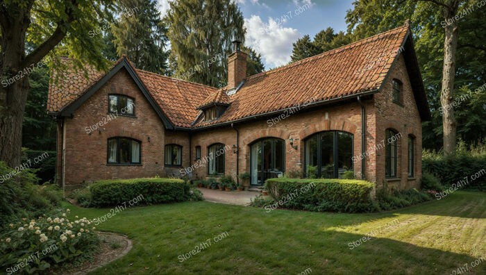 Idyllic Gothic Cottage with Expansive Green Lawn