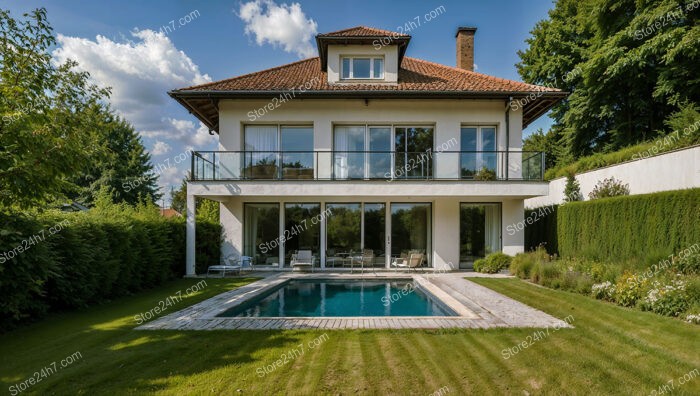 Luxurious German Family Home with Private Pool and Garden