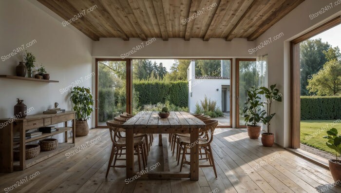 Modern Bavarian Dining Room with Expansive Garden Views