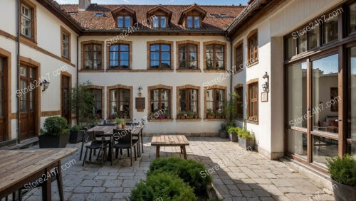 Modern Bavarian Home with Cozy Outdoor Seating Area