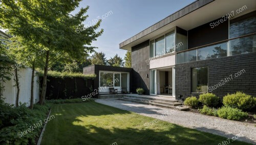 Modern German Home with Clean Lines and Green Surroundings