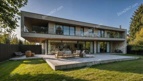 Modern German Home with Expansive Patio and Sleek Design