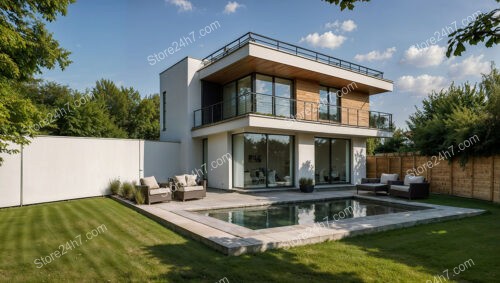 Modern German Home with Pool and Spacious Patio Area