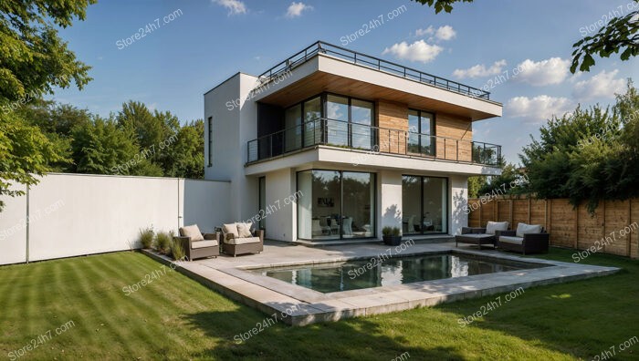 Modern German Home with Pool and Spacious Patio Area