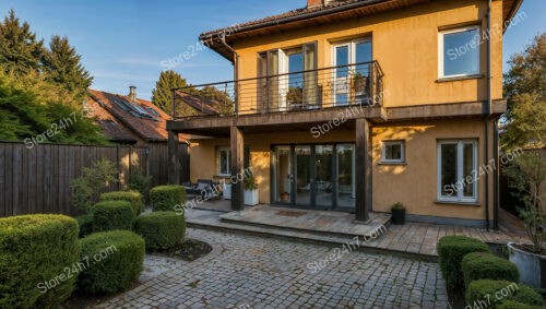 Modern German Home with Spacious Balcony and Manicured Garden