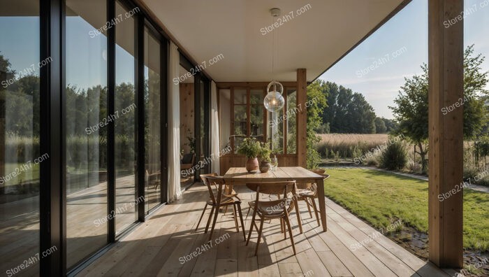 Modern Southern German Veranda with Scenic Garden Views