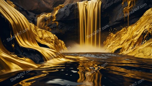 Molten Gold Falls: The Heart of a Mystical World