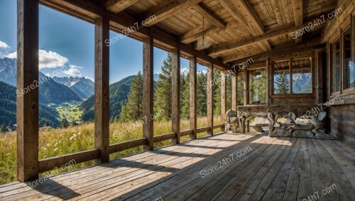 Mountain View Chalet Balcony: Nature’s Splendor Unveiled