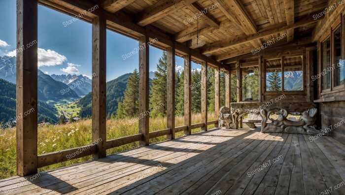 Mountain View Chalet Balcony: Nature’s Splendor Unveiled