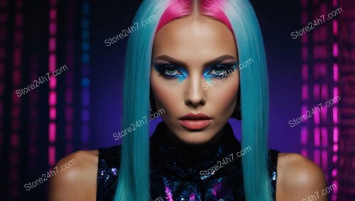 Neon Dreams: Futuristic Makeup Perfect for Nightlife and Fashion