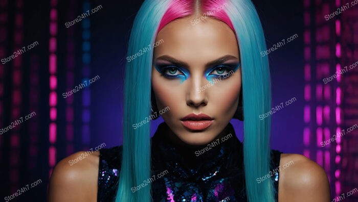 Neon Dreams: Futuristic Makeup Perfect for Nightlife and Fashion