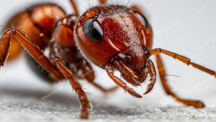 Extreme Close-Up of Ant Revealing Intricate Details