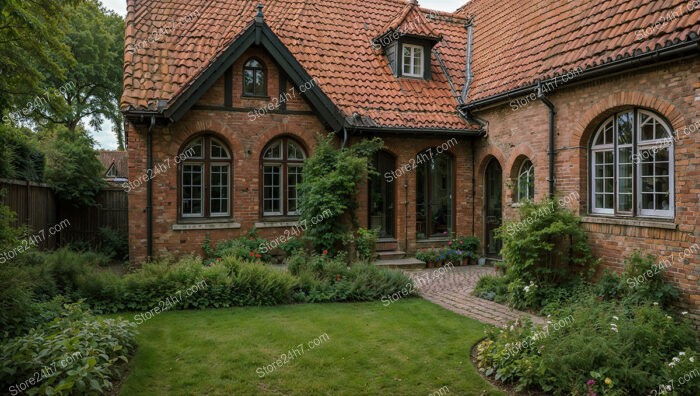 Quaint Gothic House with Cozy Courtyard Garden