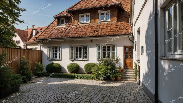 Quaint Southern German Cottage with Red Tiled Roof