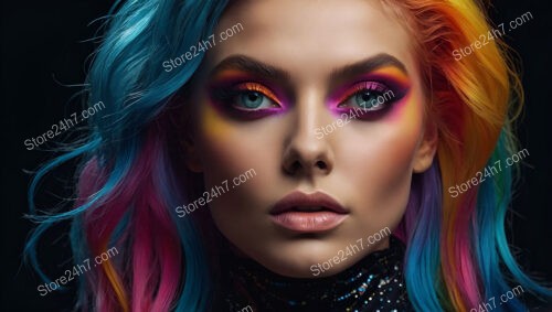 Rainbow Fantasy Makeup: Vivid Colors for Creative Expression