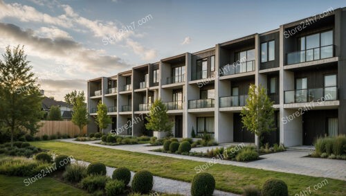 Reihenhäuser with Expansive Balconies and Beautifully Landscaped Gardens