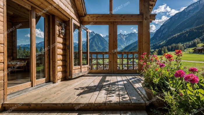 Rustic Bavarian Chalet with Panoramic Alpine Views