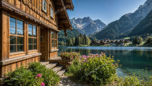 Rustic Chalet with Lake View and Flower Garden